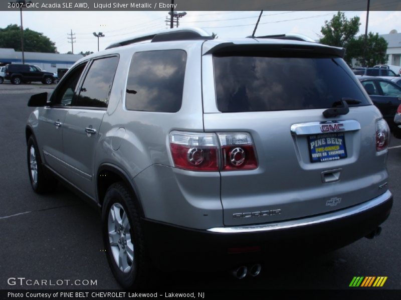 Liquid Silver Metallic / Ebony 2007 GMC Acadia SLE AWD