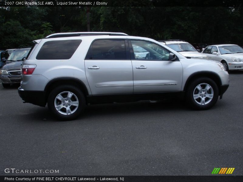 Liquid Silver Metallic / Ebony 2007 GMC Acadia SLE AWD
