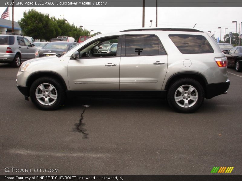 Liquid Silver Metallic / Ebony 2007 GMC Acadia SLE AWD