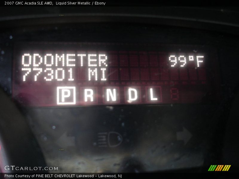 Liquid Silver Metallic / Ebony 2007 GMC Acadia SLE AWD