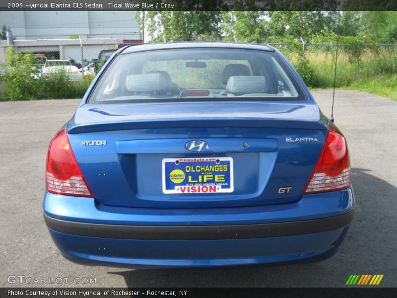 Tidal Wave Blue / Gray 2005 Hyundai Elantra GLS Sedan