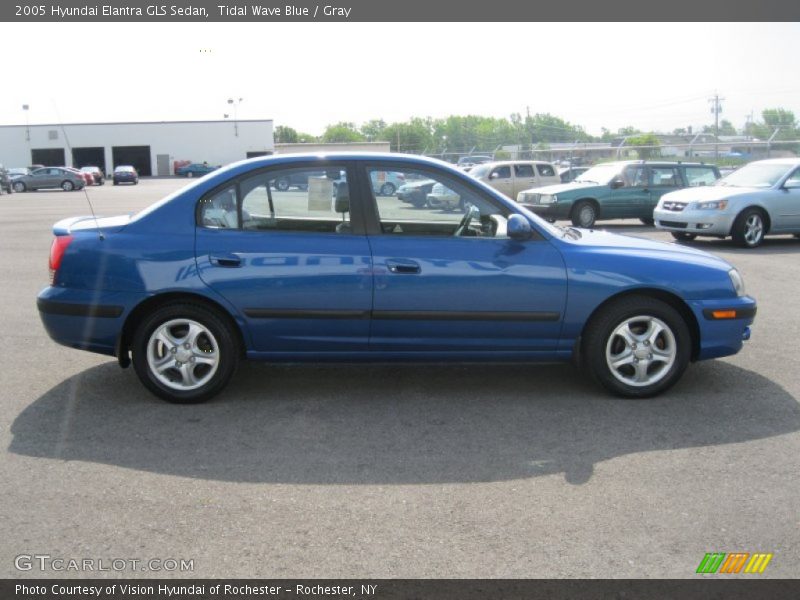 Tidal Wave Blue / Gray 2005 Hyundai Elantra GLS Sedan