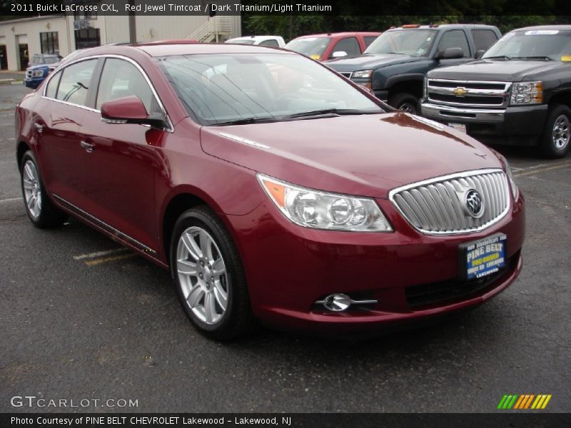 Red Jewel Tintcoat / Dark Titanium/Light Titanium 2011 Buick LaCrosse CXL