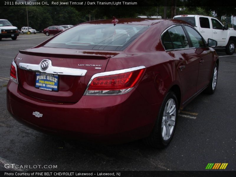 Red Jewel Tintcoat / Dark Titanium/Light Titanium 2011 Buick LaCrosse CXL