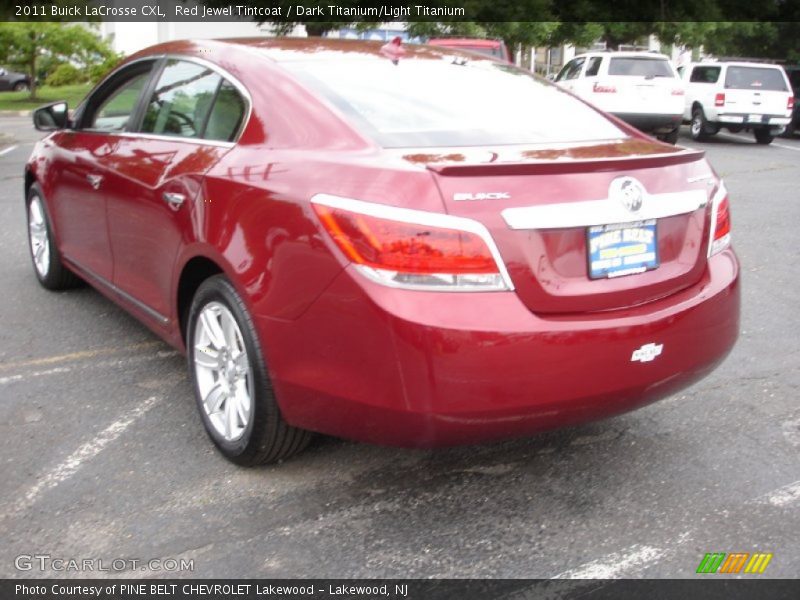 Red Jewel Tintcoat / Dark Titanium/Light Titanium 2011 Buick LaCrosse CXL