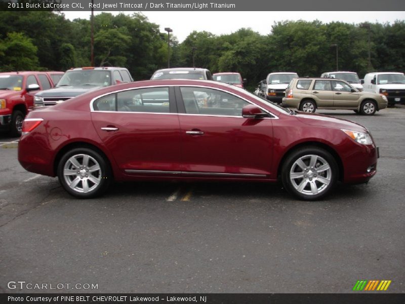 Red Jewel Tintcoat / Dark Titanium/Light Titanium 2011 Buick LaCrosse CXL