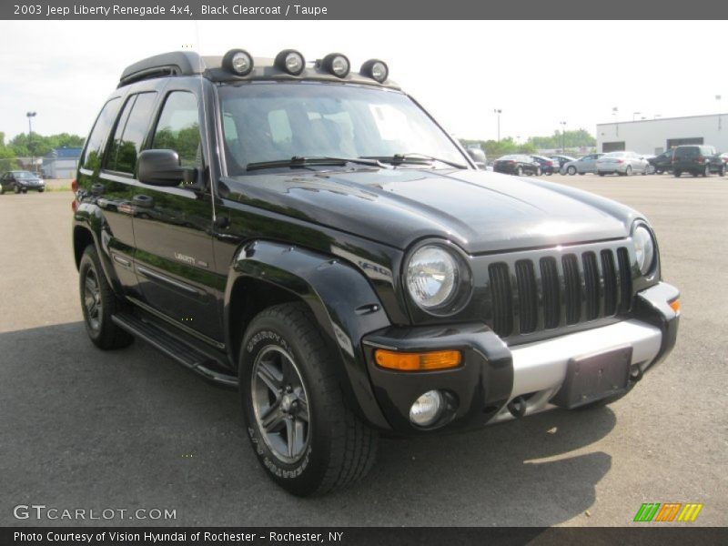 Black Clearcoat / Taupe 2003 Jeep Liberty Renegade 4x4