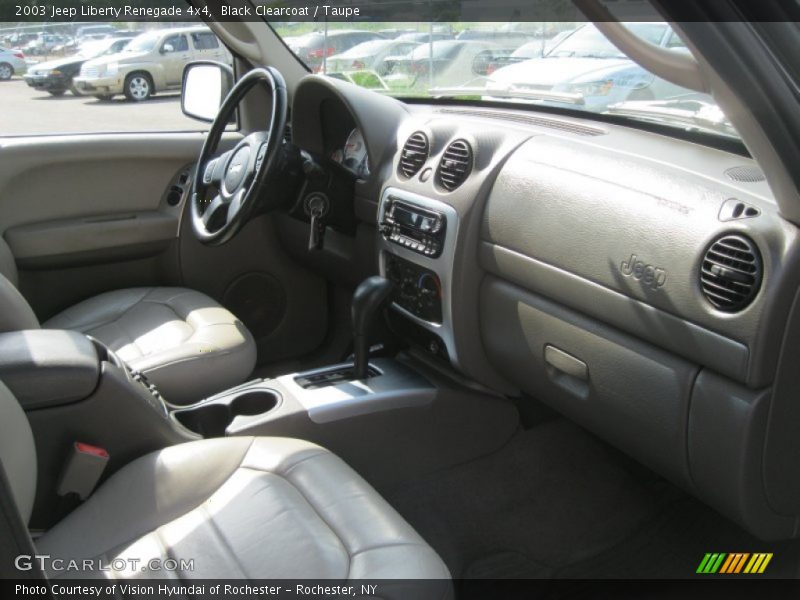 Black Clearcoat / Taupe 2003 Jeep Liberty Renegade 4x4