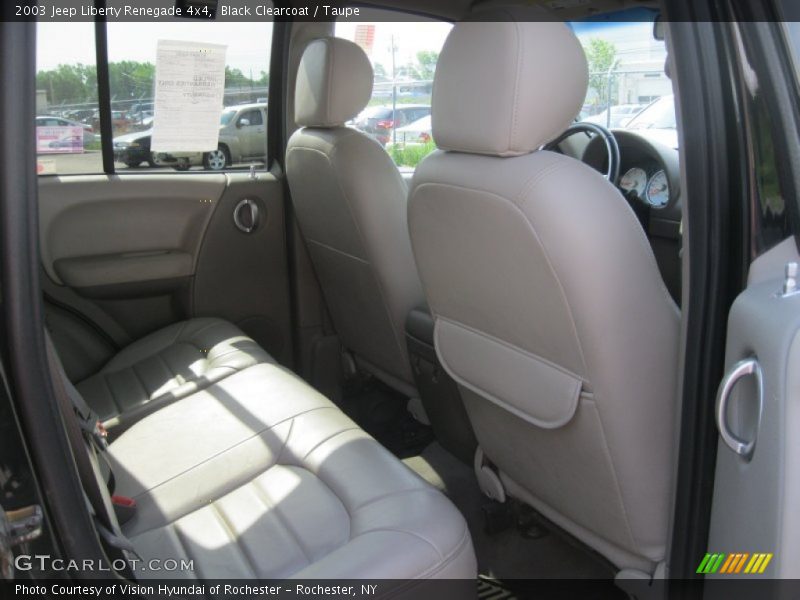 Black Clearcoat / Taupe 2003 Jeep Liberty Renegade 4x4