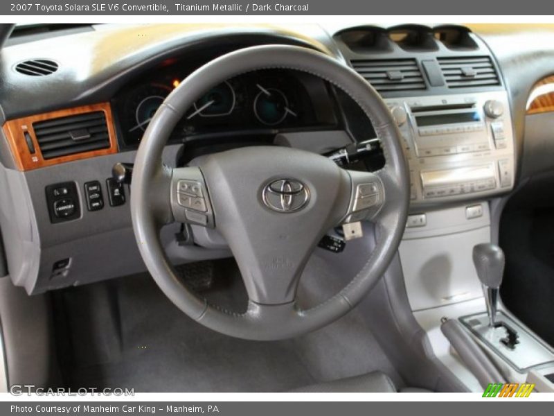Titanium Metallic / Dark Charcoal 2007 Toyota Solara SLE V6 Convertible