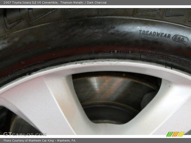 Titanium Metallic / Dark Charcoal 2007 Toyota Solara SLE V6 Convertible