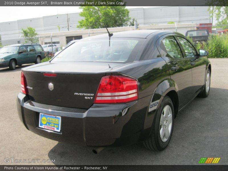 Brilliant Black Crystal Pearl / Dark Slate Gray 2010 Dodge Avenger SXT