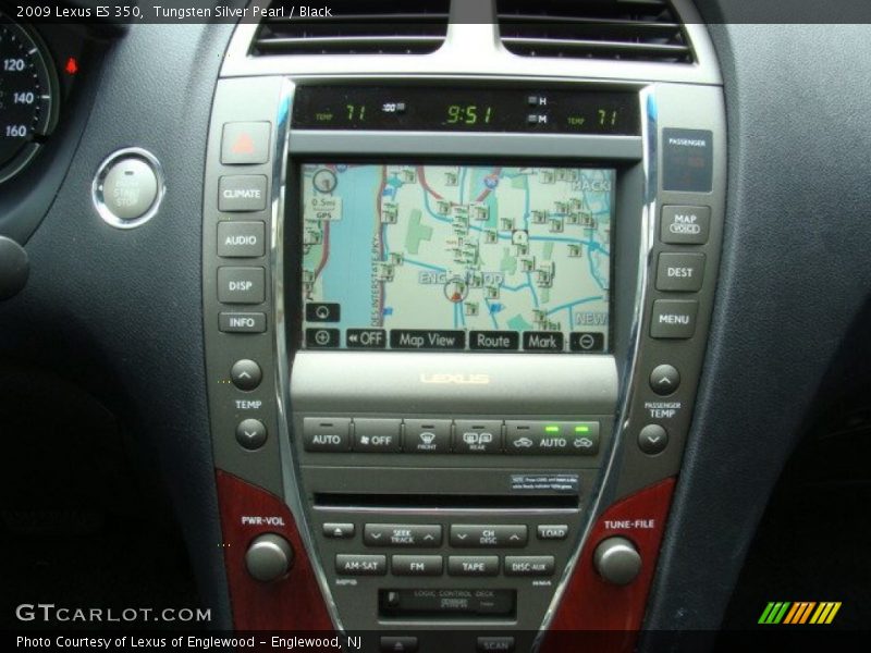 Tungsten Silver Pearl / Black 2009 Lexus ES 350