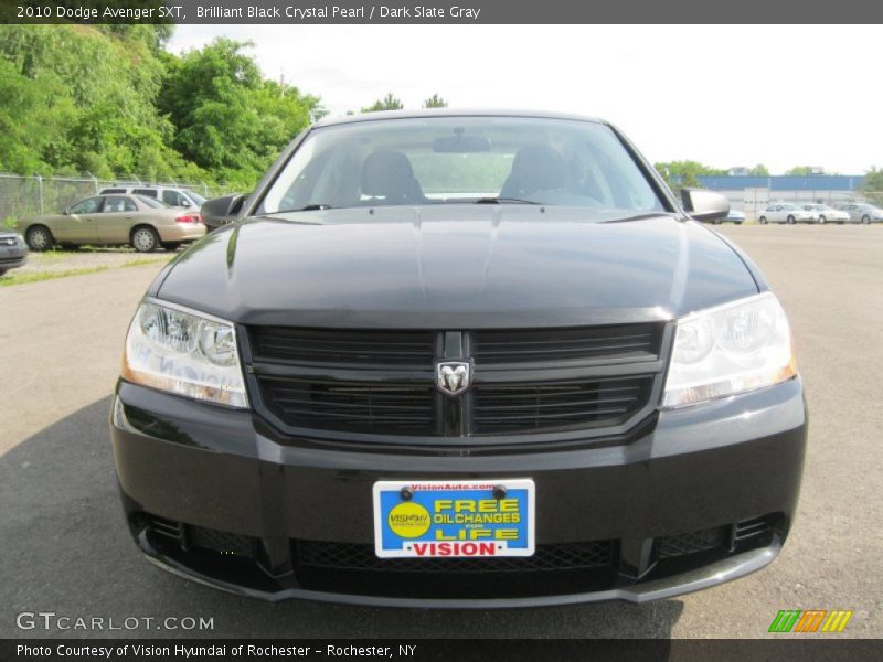 Brilliant Black Crystal Pearl / Dark Slate Gray 2010 Dodge Avenger SXT