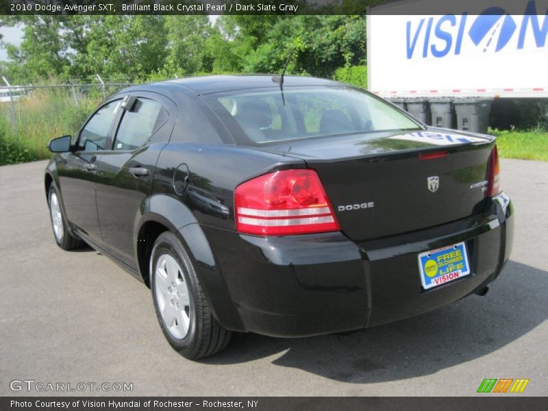 Brilliant Black Crystal Pearl / Dark Slate Gray 2010 Dodge Avenger SXT