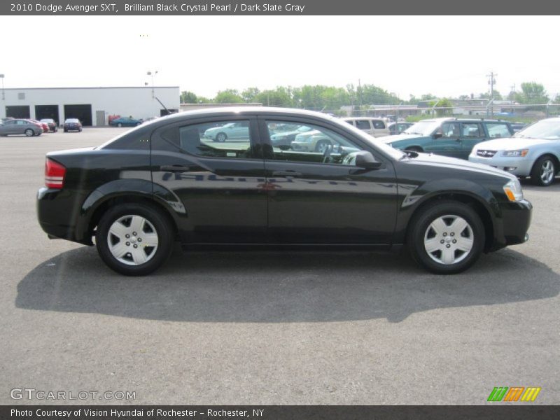 Brilliant Black Crystal Pearl / Dark Slate Gray 2010 Dodge Avenger SXT