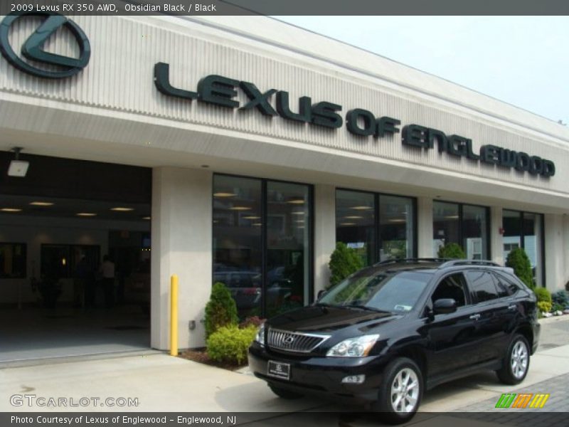 Obsidian Black / Black 2009 Lexus RX 350 AWD