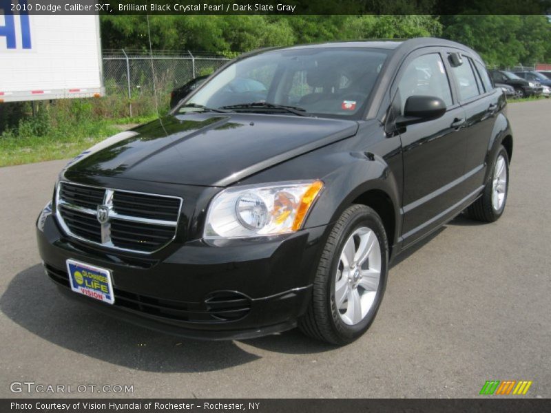 Brilliant Black Crystal Pearl / Dark Slate Gray 2010 Dodge Caliber SXT