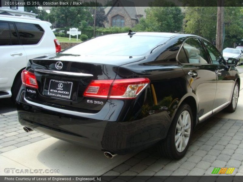 Obsidian Black / Black 2010 Lexus ES 350