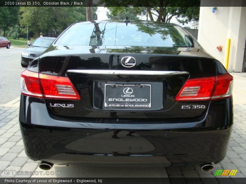 Obsidian Black / Black 2010 Lexus ES 350