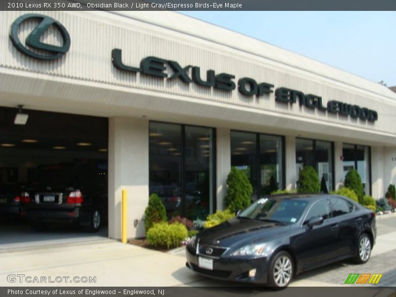 Obsidian Black / Light Gray/Espresso Birds-Eye Maple 2010 Lexus RX 350 AWD