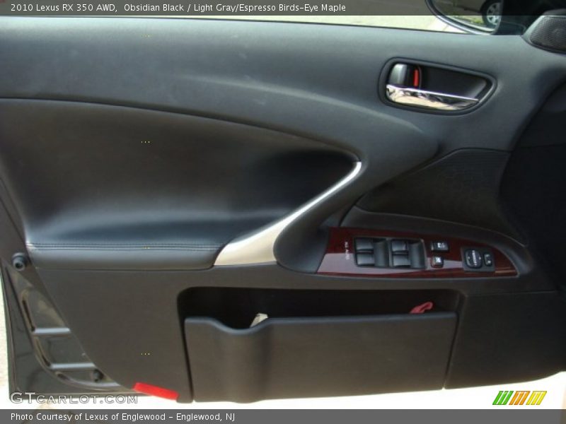 Obsidian Black / Light Gray/Espresso Birds-Eye Maple 2010 Lexus RX 350 AWD