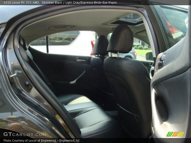 Obsidian Black / Light Gray/Espresso Birds-Eye Maple 2010 Lexus RX 350 AWD