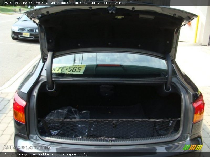 Obsidian Black / Light Gray/Espresso Birds-Eye Maple 2010 Lexus RX 350 AWD