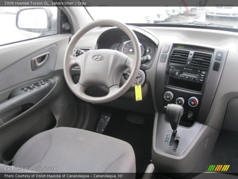Sahara Silver / Gray 2006 Hyundai Tucson GL
