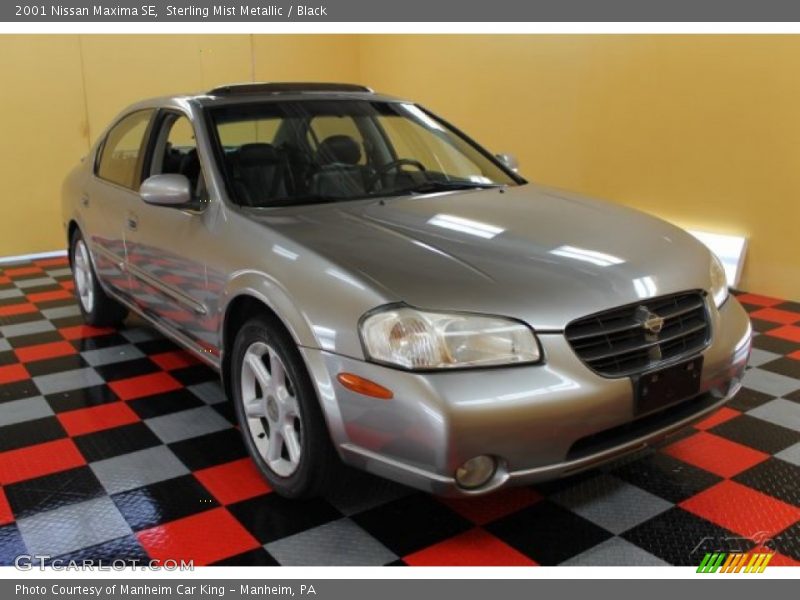 Sterling Mist Metallic / Black 2001 Nissan Maxima SE