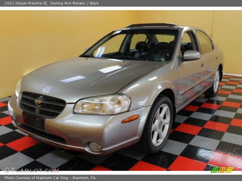 Sterling Mist Metallic / Black 2001 Nissan Maxima SE