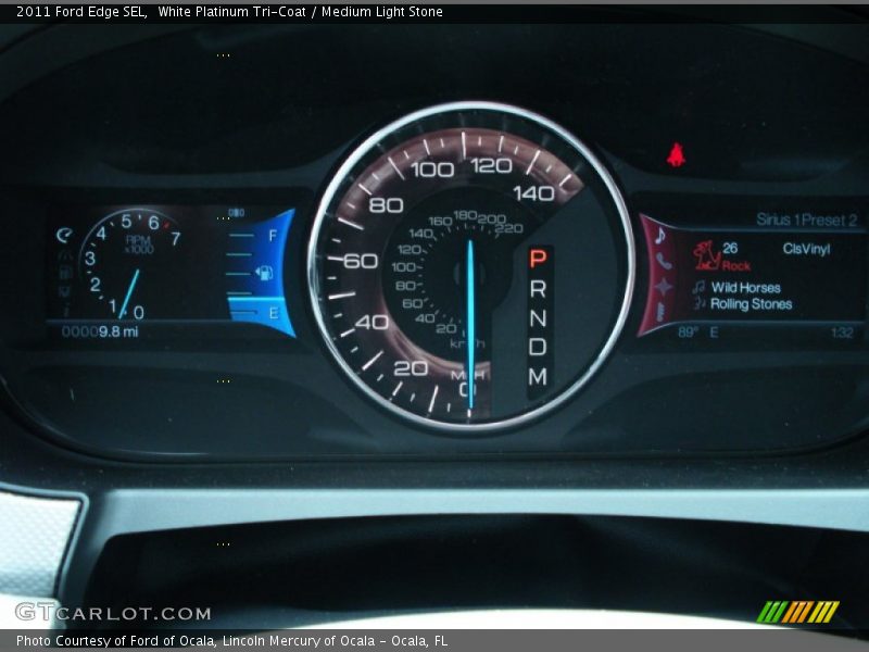 White Platinum Tri-Coat / Medium Light Stone 2011 Ford Edge SEL