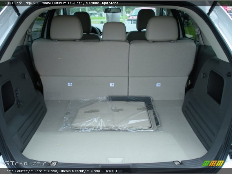 White Platinum Tri-Coat / Medium Light Stone 2011 Ford Edge SEL