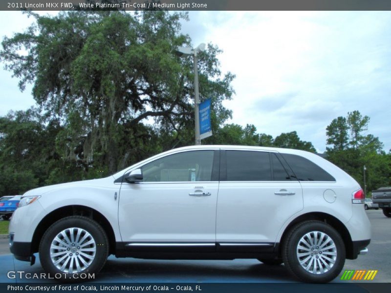 White Platinum Tri-Coat / Medium Light Stone 2011 Lincoln MKX FWD