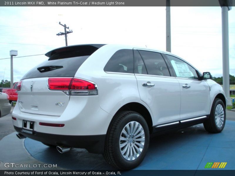 White Platinum Tri-Coat / Medium Light Stone 2011 Lincoln MKX FWD