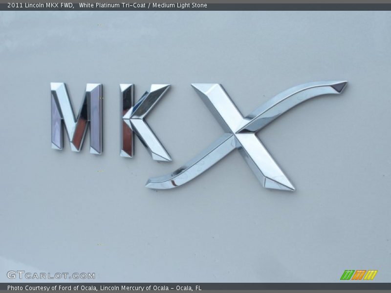 White Platinum Tri-Coat / Medium Light Stone 2011 Lincoln MKX FWD