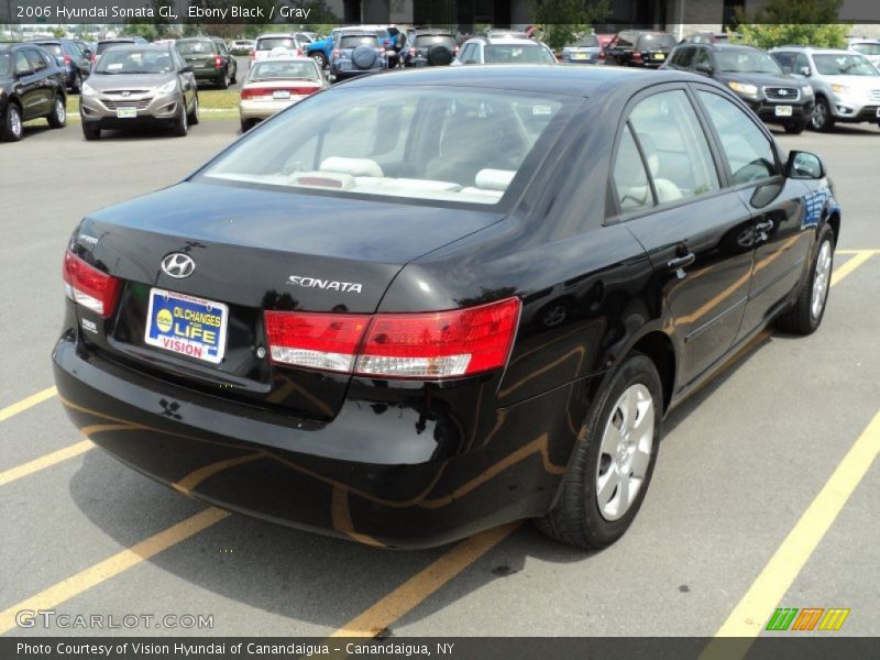 Ebony Black / Gray 2006 Hyundai Sonata GL