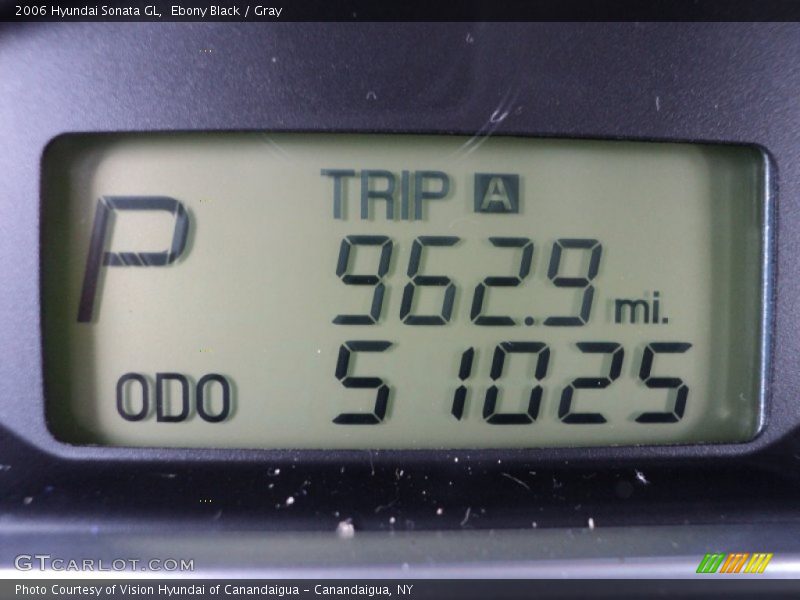 Ebony Black / Gray 2006 Hyundai Sonata GL