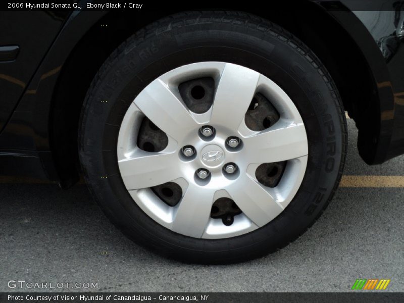 Ebony Black / Gray 2006 Hyundai Sonata GL