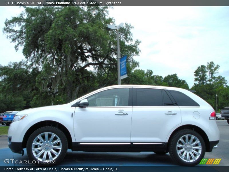 White Platinum Tri-Coat / Medium Light Stone 2011 Lincoln MKX FWD