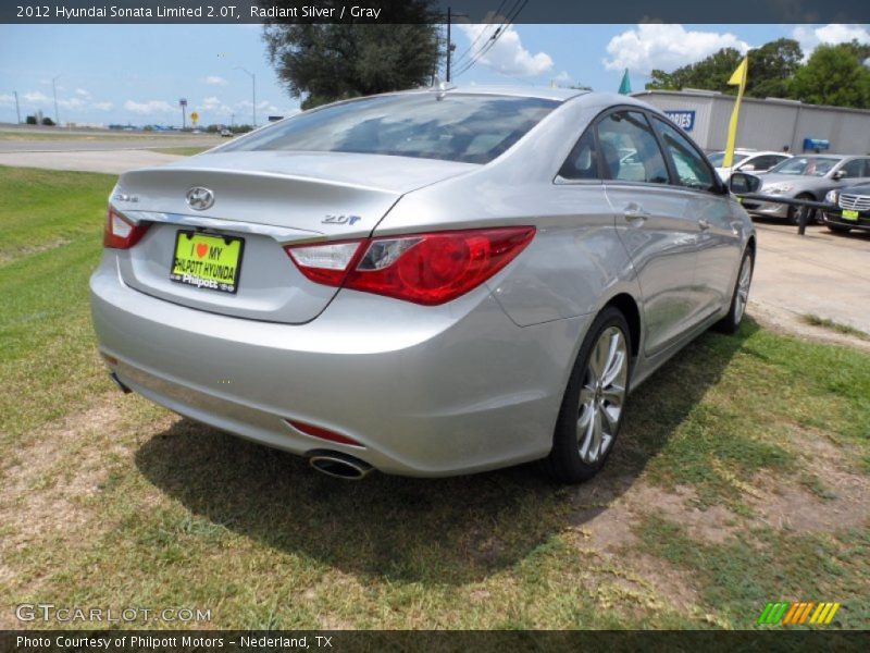 Radiant Silver / Gray 2012 Hyundai Sonata Limited 2.0T