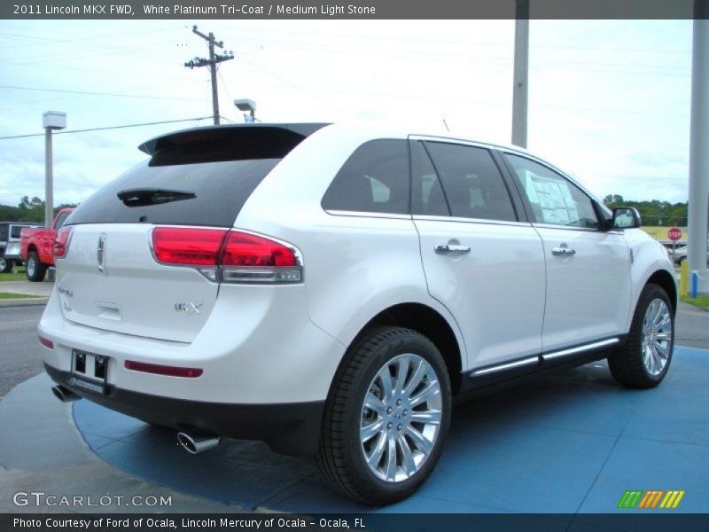 White Platinum Tri-Coat / Medium Light Stone 2011 Lincoln MKX FWD