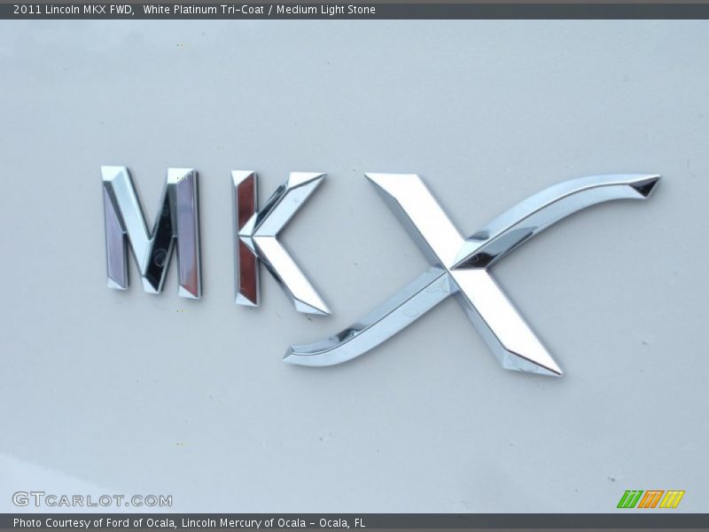 White Platinum Tri-Coat / Medium Light Stone 2011 Lincoln MKX FWD