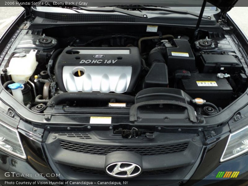 Ebony Black / Gray 2006 Hyundai Sonata GL