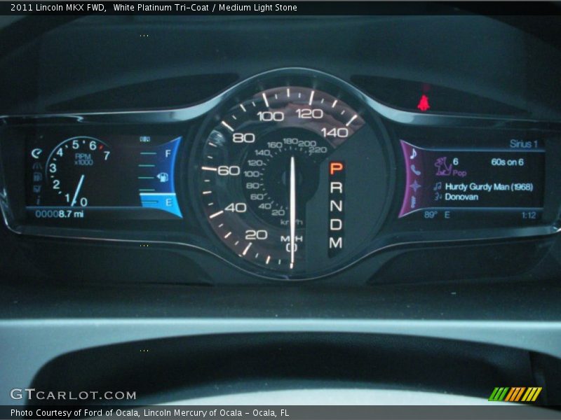 White Platinum Tri-Coat / Medium Light Stone 2011 Lincoln MKX FWD
