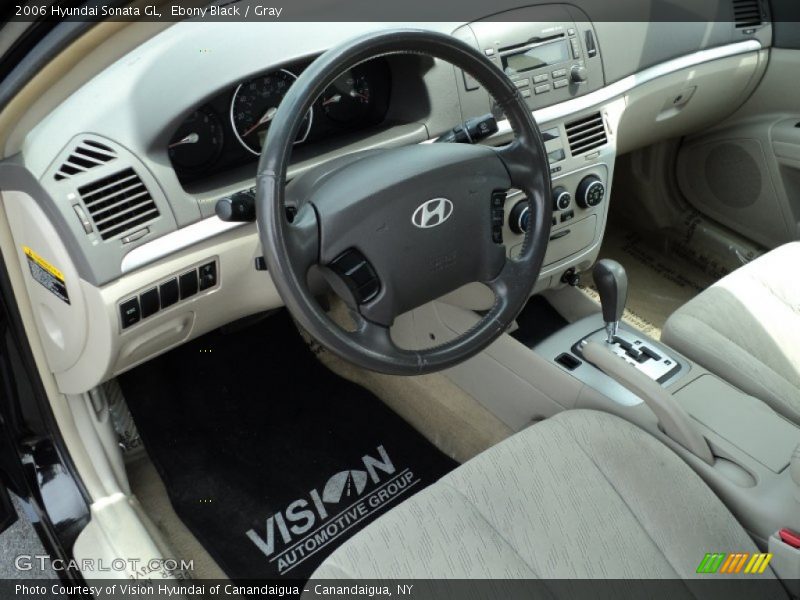 Ebony Black / Gray 2006 Hyundai Sonata GL