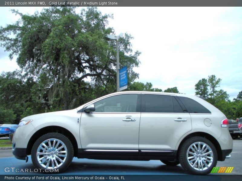 Gold Leaf Metallic / Medium Light Stone 2011 Lincoln MKX FWD