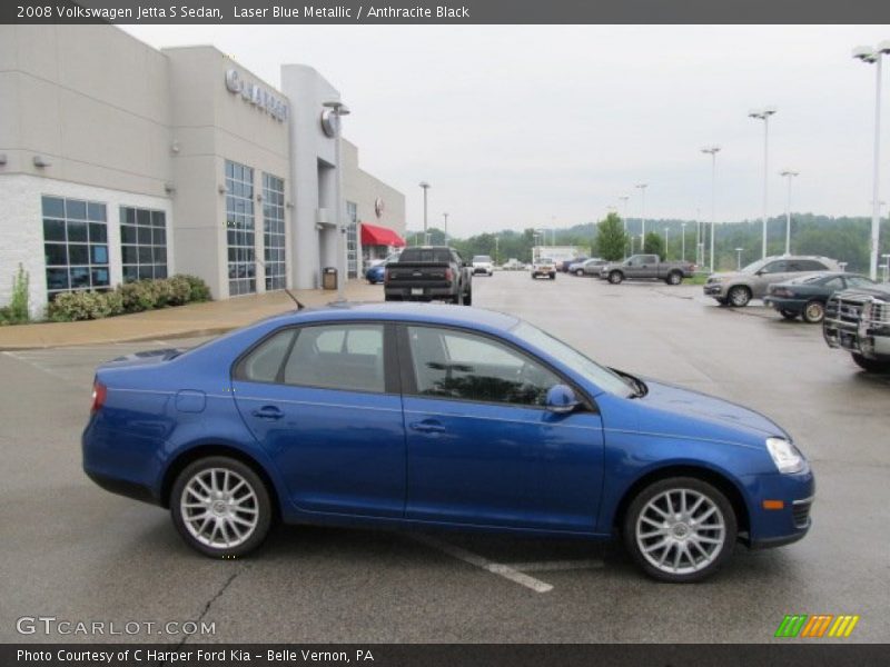 Laser Blue Metallic / Anthracite Black 2008 Volkswagen Jetta S Sedan