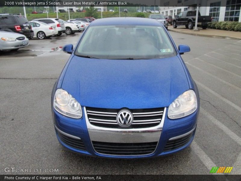 Laser Blue Metallic / Anthracite Black 2008 Volkswagen Jetta S Sedan