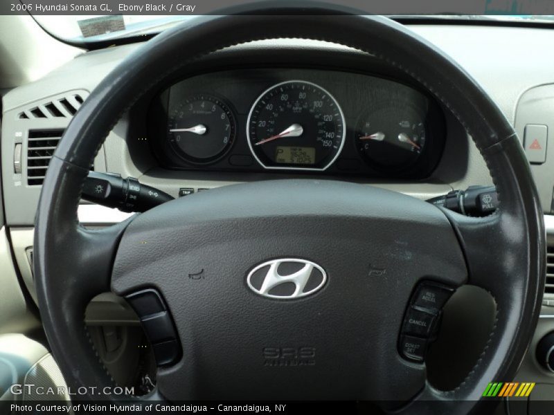 Ebony Black / Gray 2006 Hyundai Sonata GL